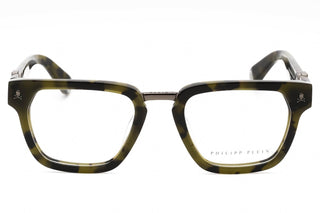 Philipp Plein VPP055M Eyeglasses Shiny Green Havana / Clear Lens