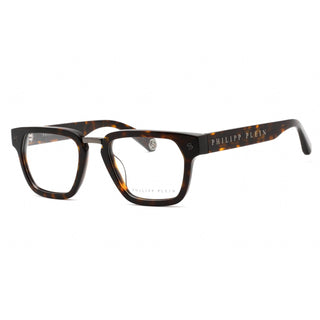 Philipp Plein VPP055W Eyeglasses Shiny Dark Havana / Clear Lens