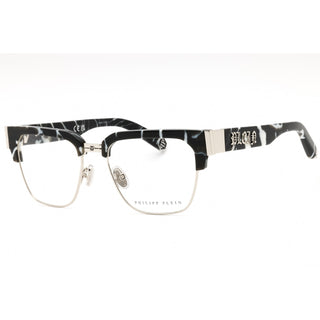 Philipp Plein VPP113M Eyeglasses Marbled Black /clear demo lens