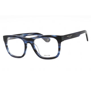 Police VPLE37 Eyeglasses Shiny Streaked Blue