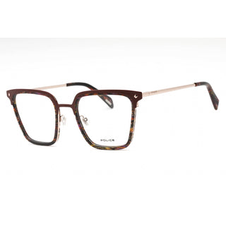 Police VPLG25 Eyeglasses Striped Brown / Clear Lens