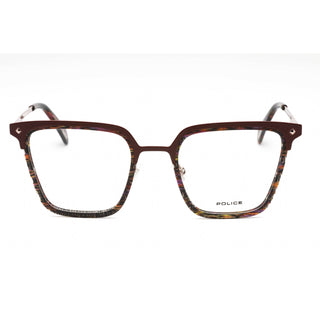 Police VPLG25 Eyeglasses Striped Brown / Clear Lens