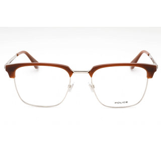 Police VPLL64 Eyeglasses Palladium/Brown / Clear Lens