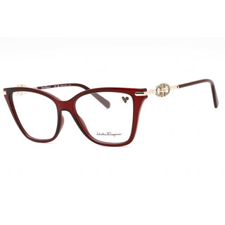 Salvatore Ferragamo SF2949R Eyeglasses TRANSPARENT BURGUNDY/clear demo lens