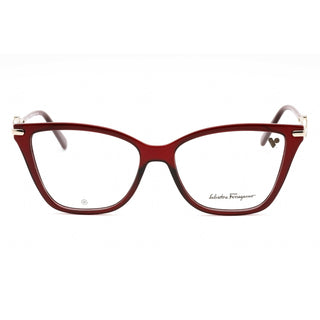 Salvatore Ferragamo SF2949R Eyeglasses TRANSPARENT BURGUNDY/clear demo lens