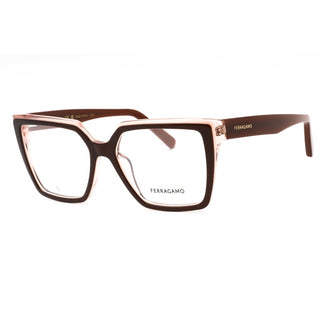 Salvatore Ferragamo SF2950N Eyeglasses BROWN/NUDE/Clear demo lens