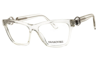 Swarovski 0SK2021 women's rectangular eyeglasses in clear acetate with crystal-embellished temples.