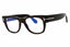 052 - dark havana/Clear/Blue-light Block lens