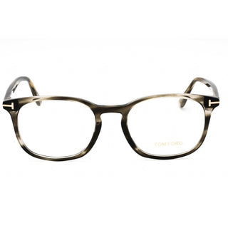 Tom Ford FT5505 Eyeglasses Shiny Striped Black / Clear Lens