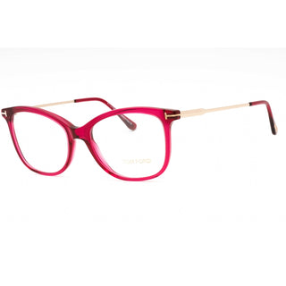 Tom Ford FT5510 Eyeglasses Shiny Transparent Violet Front, Shiny Rose Gold Te