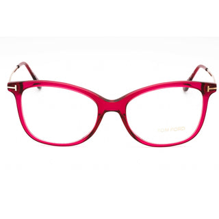 Tom Ford FT5510 Eyeglasses Shiny Transparent Violet Front, Shiny Rose Gold Te