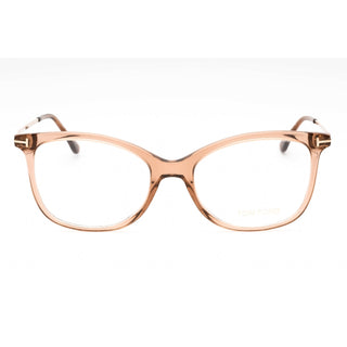 Tom Ford FT5510 Eyeglasses Transparent Brown / Clear demo lens