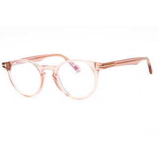 Tom Ford FT5557-B Eyeglasses shiny pink/Clear Blue-light block lens