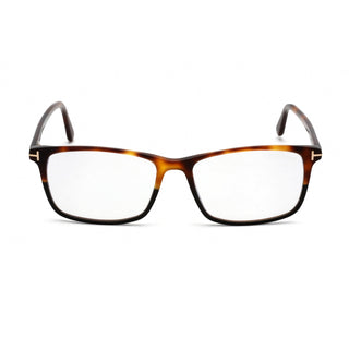 Tom Ford FT5584-B Eyeglasses Shiny Medium Havana / Clear Lens