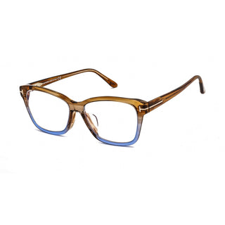 Tom Ford FT5597-B Eyeglasses Light brown/other/Clear/Blue-light block lens