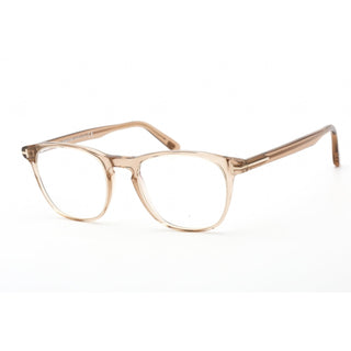 Tom Ford FT5625-B Eyeglasses Shiny Light Brown/Clear/Blue-light block lens