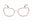 053 - Blonde Havana/Rose Gold / clear/blue-light block l