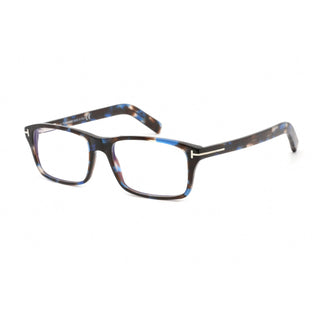 Tom Ford FT5663-B Eyeglasses Shiny Blue Havana / Clear Lens