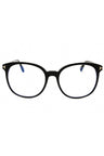 001 - shiny black/clear/blue-light block lens
