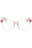 072 - shiny pink/clear/blue-light block lens