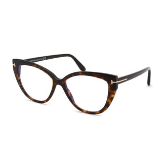 Tom Ford FT5673-B Eyeglasses Dark Havana / Blue-Light Block