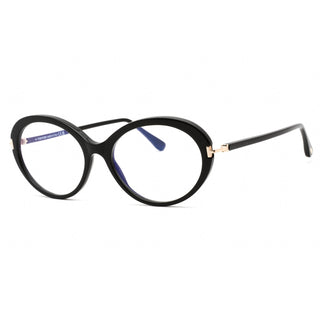 Tom Ford FT5675-B Eyeglasses Shiny Black /Clear /Blue-light block lens