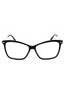 001 - Shiny black/Clear/Blue-light block lens