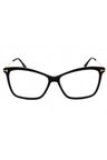 001 - Shiny black/Clear/Blue-light block lens