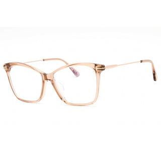 Tom Ford FT5687-F-B Eyeglasses shiny light brown / Clear/Blue-light block lens