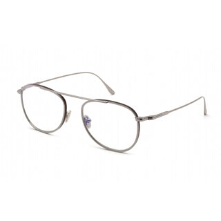 Tom Ford FT5691-B Eyeglasses Shiny Clear Ruthenium / Clear Lens