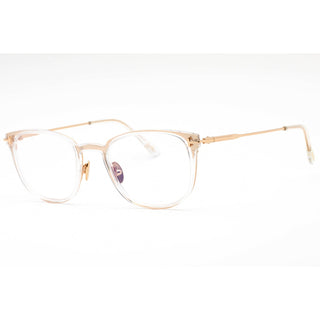 Tom Ford FT5694-B Eyeglasses shiny deep gold/clear/blue-light block lens