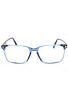 090 - shiny blue/clear/blue-light block lens