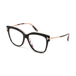Tom Ford FT5704-F-B Eyeglasses Black/other / Clear Lens