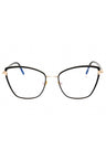 001 - shiny black/Clear/Blue-light block lens