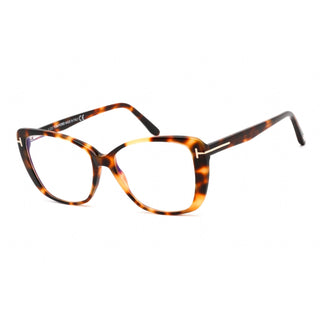 Tom Ford FT5744-B Eyeglasses Blonde Havana / Clear Lens