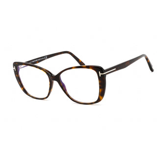 Tom Ford FT5744-B Eyeglasses Dark Havana / Clear Lens
