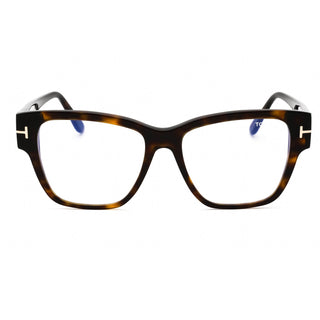 Tom Ford FT5745-B Eyeglasses dark havana/Clear/Blue-light block lens