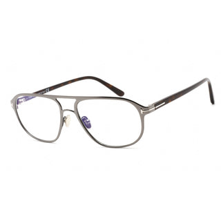 Tom Ford FT5751-B Eyeglasses Shiny Dark Ruthenium / Clear Lens