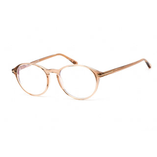 Tom Ford FT5753-B Eyeglasses Shiny Light Brown / Clear Lens