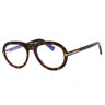 052 - Dark Havana / Clear/Blue Block Lenses