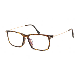 Tom Ford FT5758-F-B Eyeglasses Dark Havana / Clear Lens