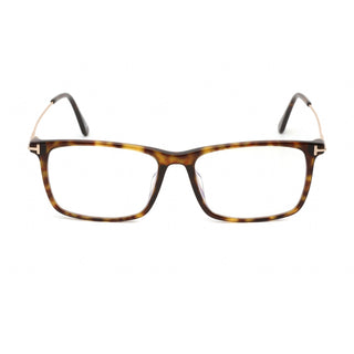 Tom Ford FT5758-F-B Eyeglasses Dark Havana / Clear Lens