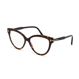 Tom Ford FT5763-B Eyeglasses Dark havana / Clear Lens
