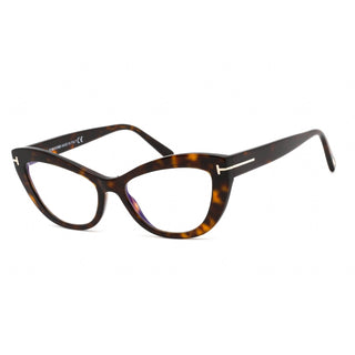 Tom Ford FT5765-B Eyeglasses Dark Havana / Clear Lens
