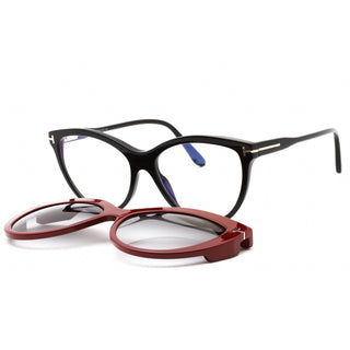 Tom Ford FT5772-B Eyeglasses shiny black/Clear/blue-light block lens