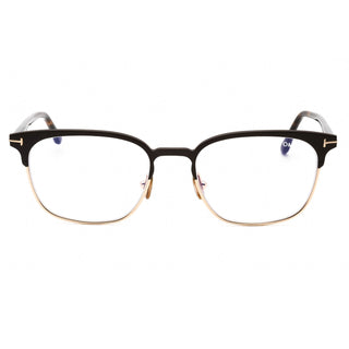 Tom Ford FT5799-B Eyeglasses matte dark brown/Clear/Blue-light block lens