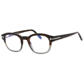 Tom Ford FT5808-B Eyeglasses Coloured havana/Clear/blue-light block lens