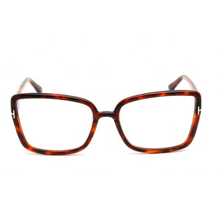 Tom Ford FT5813-B Eyeglasses Red Havana / Clear Lens