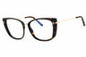 052 - dark havana/clear/blue-light block lens