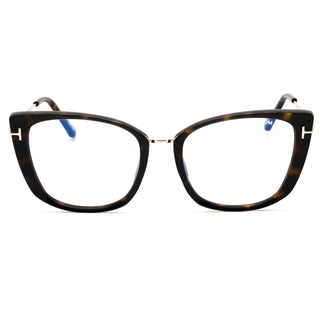 Tom Ford FT5816-B Eyeglasses dark havana/clear/blue-light block lens